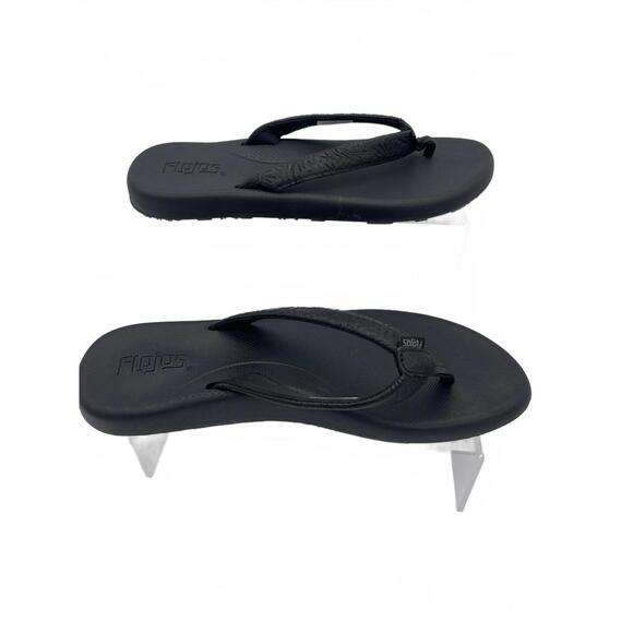 Flojos Flip Flops by Havaianas - Classic Black Casual Footwear Women's Size 8 - Picture 1 of 6